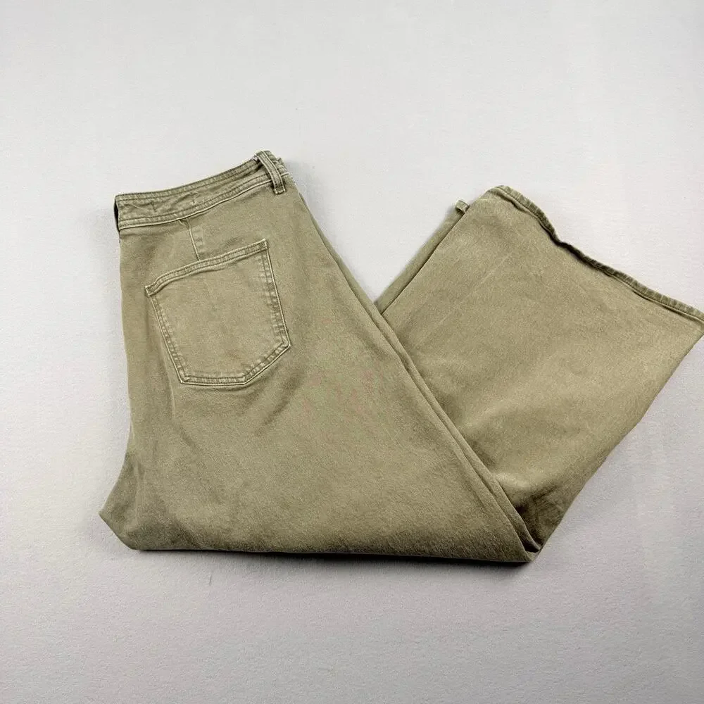 Universal Thread Sailor Wide Leg Jeans Olive Size 17